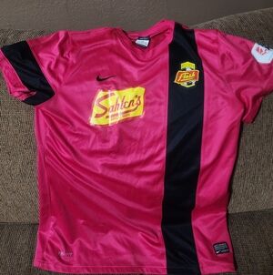 Youth Nike Flash Soccer Pink and Black Athletic Jersey Sz.XL